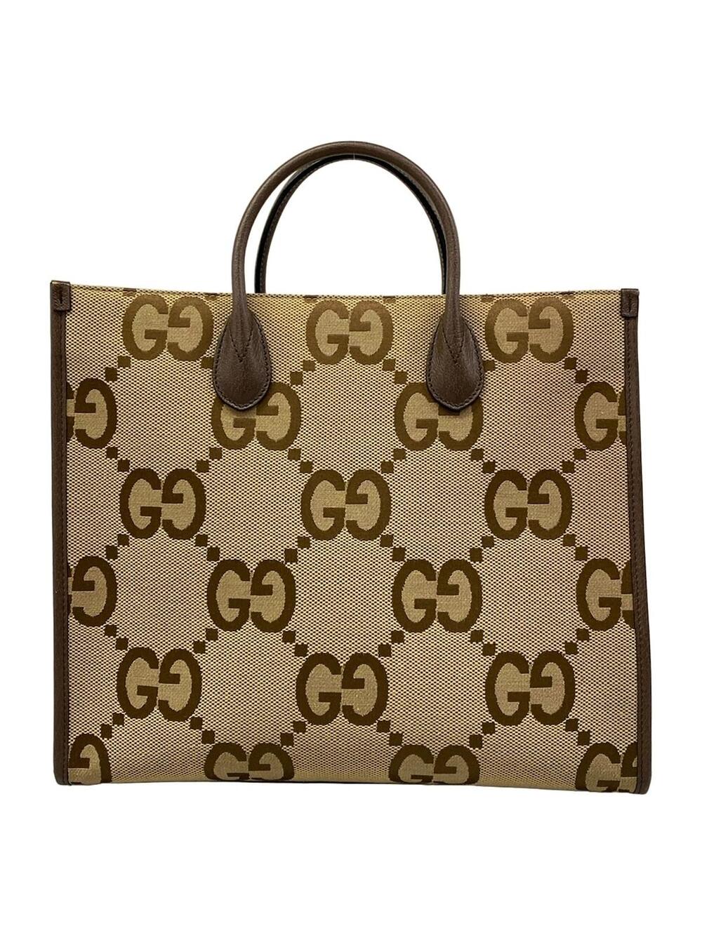 Gucci Jumbo Gg Beige Dark Brown #346101G15B